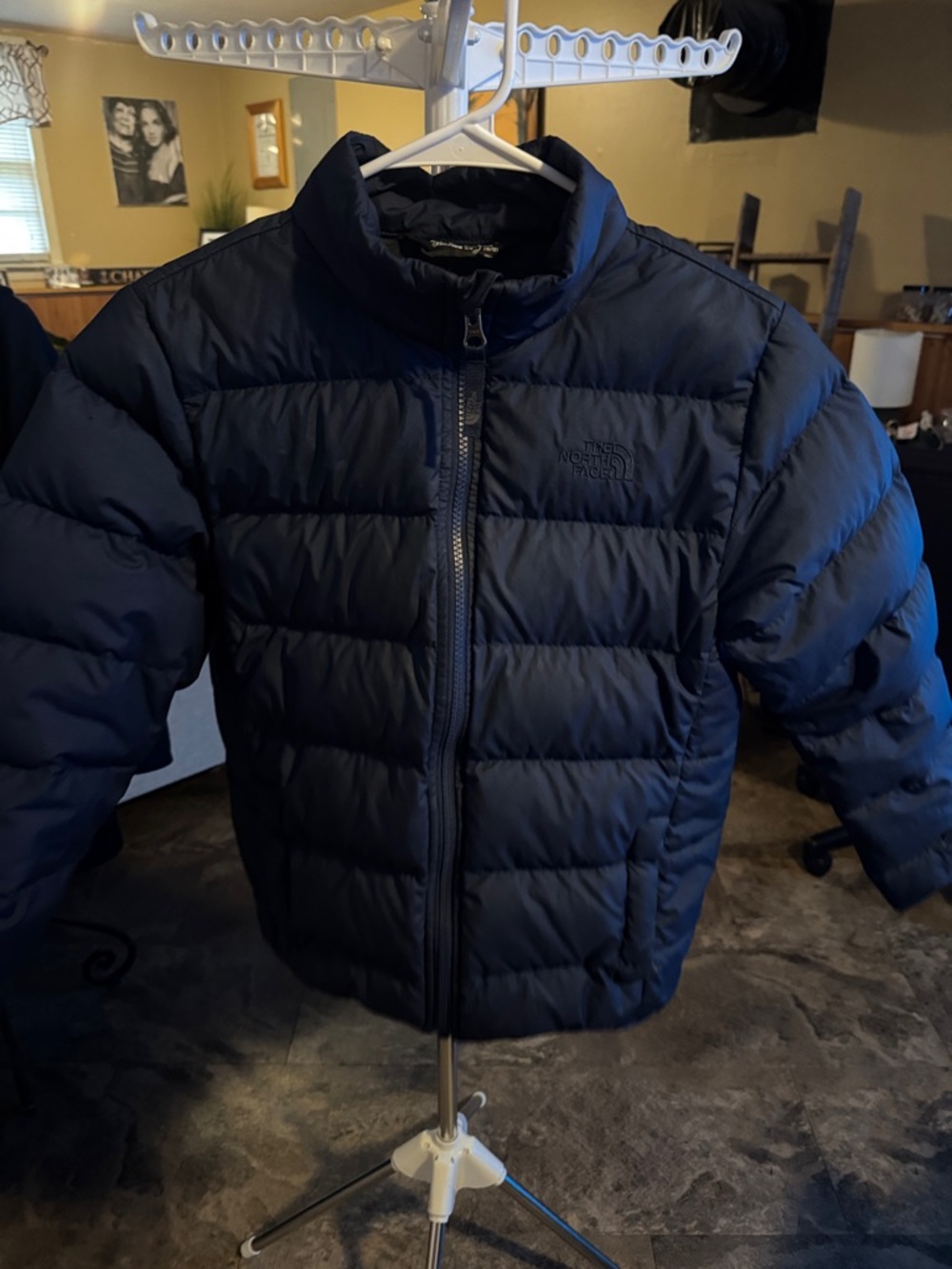 The North Face Dark Navy Quilted Down Jacket